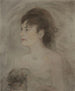 jonge vrouw met decolleté - Édouard Manet — weergave van het kunstwerk