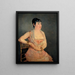 Dame in roze - Édouard Manet — ingelijst kunstwerk aan de muur