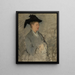 Madame Édouard Manet, Suzanne Leenhoff 1829-1906 - Édouard Manet — ingelijst kunstwerk aan de muur