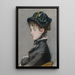 Madame Guillemet - Édouard Manet — ingelijst kunstwerk aan de muur