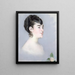 Mademoiselle Isabelle Lemonnier 1857-1926 - Édouard Manet — ingelijst kunstwerk aan de muur
