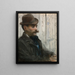 Portret van Alphonse Maureau - Édouard Manet — ingelijst kunstwerk aan de muur