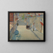La rue Mosnier avec des drapeaux - Édouard Manet — ingelijst kunstwerk aan de muur