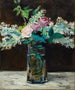 van een wit lila- en rozenvaas - Édouard Manet — weergave van het kunstwerk