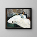 Vrouw met een waaier - Édouard Manet — ingelijst kunstwerk aan de muur