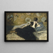 Vrouw met waaien - Édouard Manet — ingelijst kunstwerk aan de muur