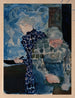 Twee vrouwen in interieur - Édouard Vuillard — weergave van het kunstwerk