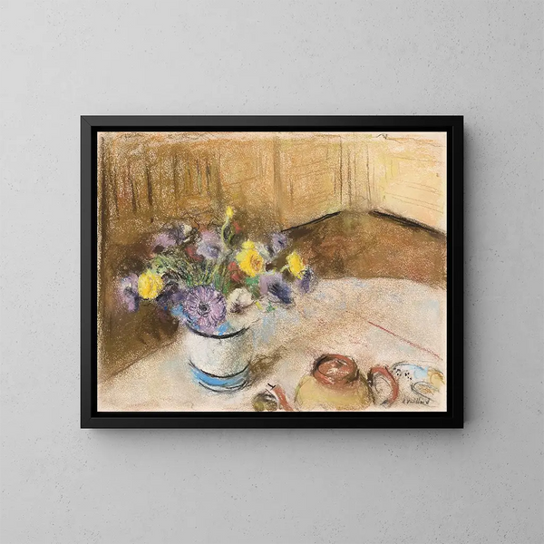 Flower Painting - Édouard Vuillard — framed artwork on a wall