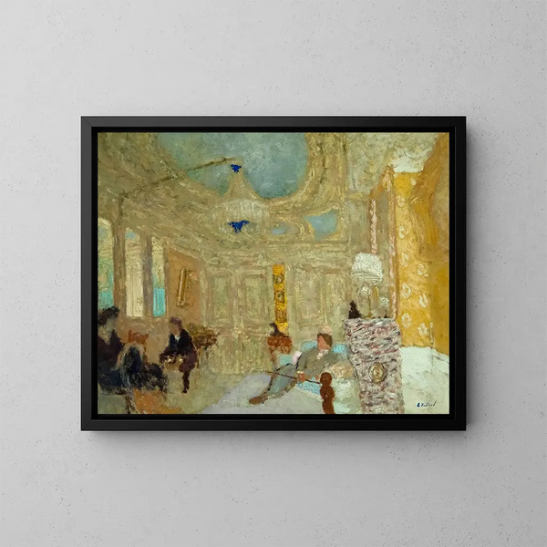 In the waiting room - Édouard Vuillard — framed artwork on a wall