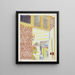 Binnen schilderij met roze behang III - Édouard Vuillard — ingelijst kunstwerk aan de muur