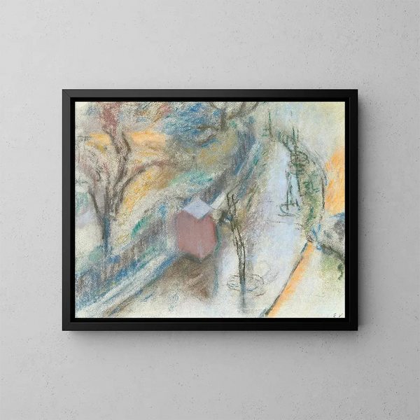 La Gurite du cantonnier - Édouard Vuillard — ingelijst kunstwerk aan de muur