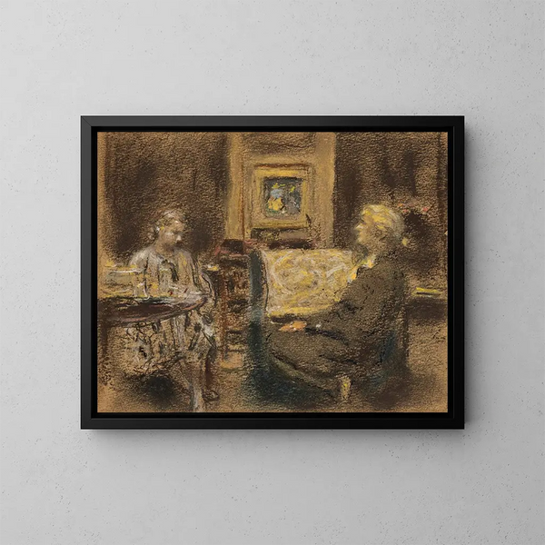 La Lionne d'histoire - Édouard Vuillard — ingelijst kunstwerk aan de muur