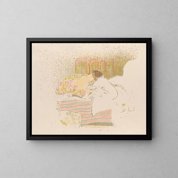 La naissance d'Annette - Édouard Vuillard — ingelijst kunstwerk aan de muur