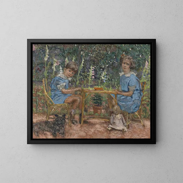 Les Enfants Bassiano - Édouard Vuillard — ingelijst kunstwerk aan de muur