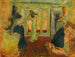 Madame Hessel bij de hoedenmaakster - Édouard Vuillard — weergave van het kunstwerk