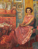Madame Reine Bénard - Édouard Vuillard | Schilderij — weergave van het kunstwerk