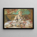 Madame Vuillard aan de eettafel - Édouard Vuillard — ingelijst kunstwerk aan de muur