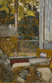 Madame Vuillard bij het ontbijt La Toquade - Édouard Vuillard — weergave van het kunstwerk