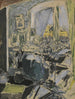 Madame Vuillard die naast het raam naait – Édouard Vuillard — weergave van het kunstwerk