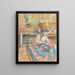 Madame Vuillard die Vaucresson schrijft - Édouard Vuillard — ingelijst kunstwerk aan de muur