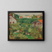 van een huisjes in een omheining - Édouard Vuillard — ingelijst kunstwerk aan de muur