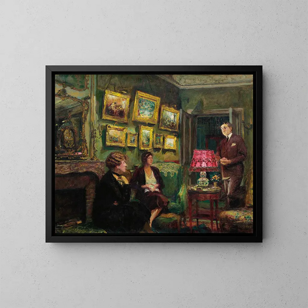 Mevrouw Gillou thuis, de perfecte harmonie - Édouard Vuillard — ingelijst kunstwerk aan de muur