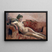 Nu tendu sur un canapé - Édouard Vuillard — ingelijst kunstwerk aan de muur