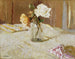 Rozen in een glazen vaas - Édouard Vuillard — weergave van het kunstwerk