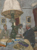 Onder De Grote Lamp Saint-Jacut - Édouard Vuillard — weergave van het kunstwerk