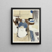 De borduur van de kok onze van Landschappen en Interieurs - Édouard Vuillard — ingelijst kunstwerk aan de muur