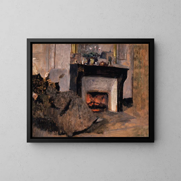 La Cheminée - Édouard Vuillard — ingelijst kunstwerk aan de muur
