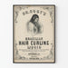 Vintage poster van Dr. Roby's Braziliaanse Haar Krulvloeistof
