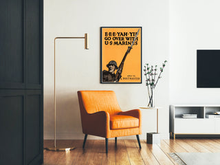 Vintage poster van de Amerikaanse mariniers voor de wervingsoproep