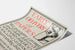 Vintage poster snelle levering van kranten