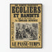 Vintage poster Scholieren en Bandieten - Historische wanddecoratie