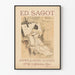 Vintage wall decoration poster Ed. Sagot Illustrated Prints & Posters