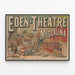 Vintage theaterposter Eden - Messalina — ingelijst kunstwerk aan de muur