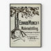 Decoratieve tentoonstelling poster Edvard Munch zwart-wit