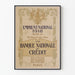 Vintage poster Nationale Lening 1918 Nationale Kredietbank