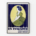 Vintage poster in Art Nouveau-stijl voor decoratie