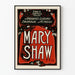 Vintage poster van Mary Shaw, Amerikaanse emotionele actrice
