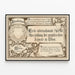 Vintage poster van de Internationale Tentoonstelling voor Grafische Kunst in Wenen 1883 — ingelijst kunstwerk aan de muur