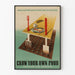 Poster voor wanddecoratie: Kweek je eigen voedsel