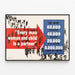 Poster War 1942 Roosevelt Every Man Woman and Child — framed artwork on a wall