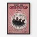 Vintage poster van het lied 'Every-One Over The Top' met marcherende soldaten