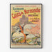 Vintage poster van excursies langs de kusten van Normandië, Bretagne en Jersey