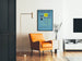 Vintage poster tentoonstelling materialen voor kunstenaars