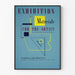 Vintage poster tentoonstelling materialen voor kunstenaars