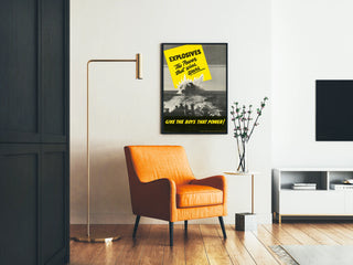 Vintage oorlogsposter Explosieven De kracht die oorlogen wint