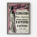 Vintage poster tentoonstelling portretten van auteurs en acteurs Theater van Toepassing